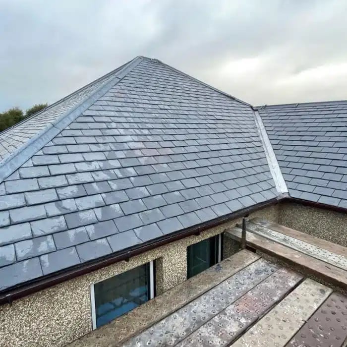 Completed tiled roof project