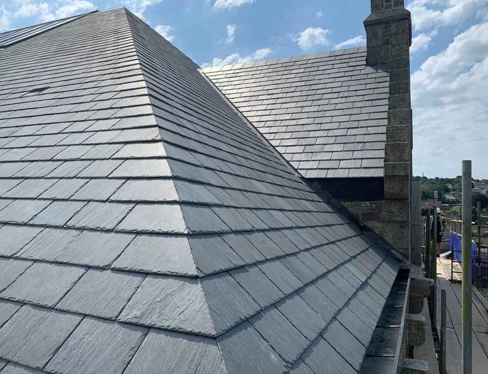 Roof maintenance project